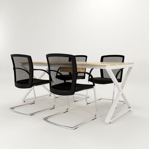 Table de réunion XConcept HBXC011 180x80, mobilier de bureau moderne et contemporain, pliable et réglable, pour hôtels et salles de conférence - Product Image 3