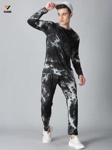 Meilleures ventes en gros Sweat-shirt et pantalon de jogging unisexe tie-dye Pull-over pour hommes pour l'hiver avec fonction de maternité - Product Image 5