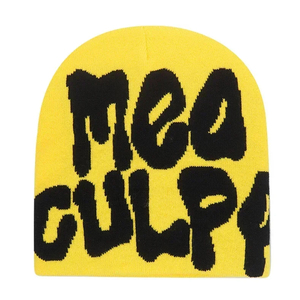 Gorro de punto suave, gorro cálido de invierno personalizado, tamaño ajustable, para hombre y mujer, gorro informal para exteriores, ropa de calle elegante para uso diario - Product Image 2