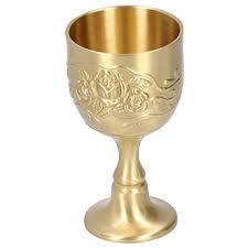 Royal Brass <b>Wine</b> <b>Goblet</b> Handmade Engraved Chalice Vintage Metal Cup Antique Finish Drinking Glass Barware Wedding Decor Gift - Product Image 5
