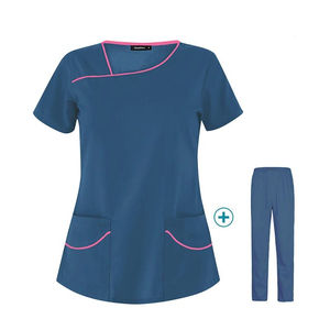 Venta al por mayor de uniformes de enfermería transpirables con logotipo personalizado, uniforme de hospital para hombres y mujeres, batas de laboratorio médico, uniformes de hospital para enfermeras - Product Image 2