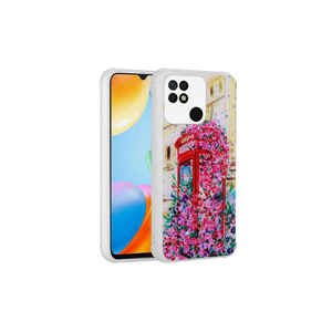 Coque arrière brillante de luxe pour Poco C40, motif pailleté, anti-traces de doigts, coque en silicone antichoc, TPU souple, modèle XR - Product Image 1