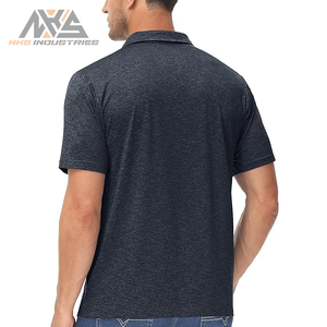 Vente en gros Nouveau polo de golf grande taille pour hommes Athlétique à manches courtes en coton respirant idéal pour le golf, parfait pour les vêtements de plein air - Product Image 3