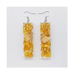 Fashion Resin <b>Necklace</b> with Handmade Drop Earrings Set for Women, Elegant Party Wear Resin earrings resin earrings mold - Product Image 3