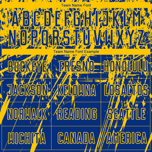 Nouveautés, ensembles de maillots de football en polyester bon marché pour adultes, de haute qualité, sublimation, couleur jaune et bleue, col rond, confortables - Product Image 5