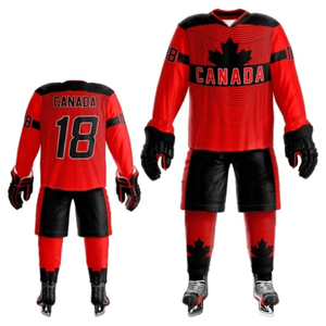 Nuevo estilo uniforme de hockey sobre hielo para hombres/diseño personalizado tamaño adulto hombres uniforme de hockey sobre hielo al por mayor moda personalizada OEM 2025 - Product Image 6
