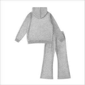 Conjunto Deportivo Personalizado con Lavado Ácido y Pedrería para Hombre, Sudadera con Capucha y Pantalones Deportivos Anchos, Estilo Vintage, Ropa Deportiva de 2 Piezas. - Product Image 6