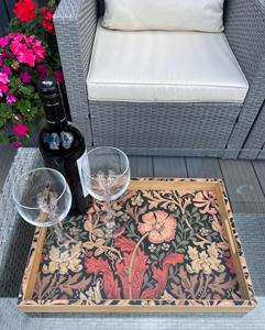 Bandeja de Servicio de Diseño con Recubrimiento de Esmalte de Madera MDF, Bandeja de Mesa de Alta Calidad para Hoteles y Restaurantes - Product Image 1