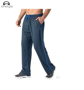Pantalons décontractés Séchage rapide Élastique Respirant Soie Mi Cordon Surdimensionné Droit Pantalons de Sport pour Hommes en Polyester - Product Image 3