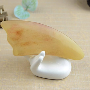 100% corne de buffle naturelle outil facial Gua Sha grattage outil de Massage beauté soins de santé produits corne outil de massage - Product Image 5