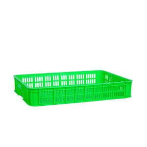 5040 caisse en plastique 2T Oem caisses de stockage empilables en gros caisse de légumes en plastique à Surface lisse diverses couleurs Logo personnalisé - Product Image 5
