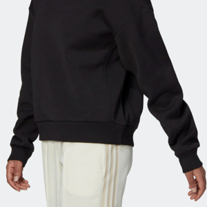 Sudadera de peso pesado de calidad de lujo para mujer negra personalizada 100% algodón French Terry sudadera de calle de gran tamaño - Product Image 6
