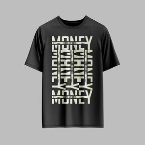 Camiseta Extra Grande de Algodón para Hombre, 100% Algodón, Estilo Urbano, Personalización al por Mayor con Logotipo Bordado OEM - Product Image 2