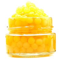Fruit de la Passion-perles de sphère 55g, bocal en verre 1 oz, gourmette, dessert, garniture, décoration, saveur, fruits
