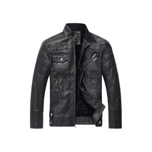 Veste en cuir Veste en cuir PU à col de haute qualité Veste de costume à la mode pour homme - Product Image 5