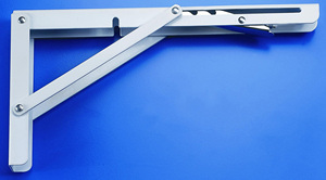 Reggimensole a 3 Posizioni Portata 70 Kg Alluminio Bianco 30 Cm - Product Image 1