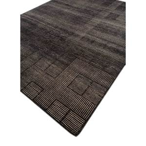 พรมขนสัตว์ถักมือลายเรขาคณิตสีน้ำเงินอะซาเลีย ขนาด 9x12 ฟุต สไตล์คลาสสิก สำหรับตกแต่งห้องนั่งเล่นและทางเดินในบ้าน - Product Image 2