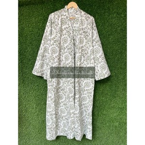 Vestido de verano con estampado de bloque indio para mujer, túnica larga de algodón hecha a mano con bolsillos, blusas de damas de honor de estilo bohemio Hippie para niñas de playa - Product Image 2