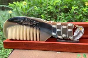 Peine de cuerno de Búfalo en expansión para peine de cuerno de pelo Extensión de cabello Color Cuerno natural completo para cabello con la mejor calidad en Vietnam - Product Image 6