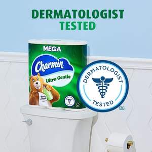 Papel Higiénico Charmin Ultra Gentle, Paquete de 6 (Paquete de 4), Total 24 Mega Rollos = 96 Rollos Regulares - Product Image 6