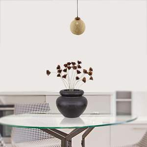 Vase en bois noir pour décor, grand vase à fleurs décor bohème/rustique/ferme pour comptoir de maison, étagère, pièce maîtresse et table - Product Image 4