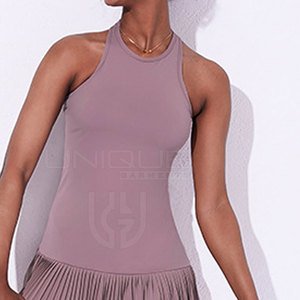 Uniforme de tenis de estilo único ligero Uniforme de tenis de logotipo personalizado de color sólido para adultos - Product Image 4