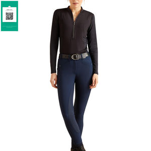 Precio barato Capa base Mangas completas Mujeres Fabricantes de ropa ecuestre Camisa de capa base de equitación de alta elasticidad para mujeres - Product Image 3