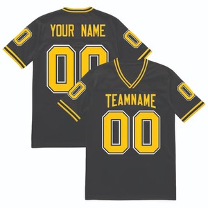 Camiseta de fútbol cuadrada de gran tamaño con estampado por sublimación de estilo callejero OEM y Odm con logotipo personalizado, camiseta de fútbol de malla para hombre - Product Image 4