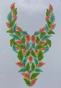 Parches de cuello cosidos bordados personalizados de alta calidad, apliques decorativos para prendas, diseños de cuello para vestidos, blusas-100% - Product Image 3