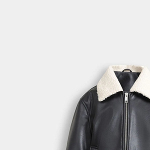 Veste en cuir véritable de qualité supérieure pour homme au meilleur prix coupe-vent imperméable hiver High Street couleur unie devant toutes les tailles disponibles - Product Image 4