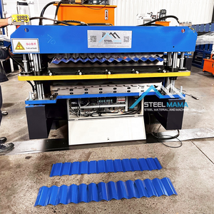 Popular Dominicana completamente automático 996 trapezoidal 1032 hoja corrugada máquina de doble capa fácil de operar azulejo de acero de color de techo - Product Image 3