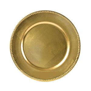 จานชาร์จโลหะชุบเงินพร้อมขอบเพชรดีไซน์พิเศษร้านอาหารและโรงแรมโต๊ะกลางจานเสิร์ฟข้าว - Product Image 4