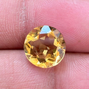 Fabricante directo de la India, creado en laboratorio, zafiro tratado con calor, piedras preciosas sueltas doradas, corte brillante, fabricación de joyas facetadas - Product Image 3