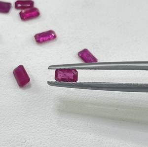 Best Price Natural Mozambique <b>Ruby</b> Heated 3x5mm Octagon Cut Reddish Pink Color Calibrated Loose Gemstone for Jewellery Making - Product Image 4