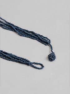 Ensemble de bijoux faits à la main de style western vintage perle de riz en verre coloré multicouche pour collier de perles gland tour de cou boucle d'oreille boîte HF - Product Image 2