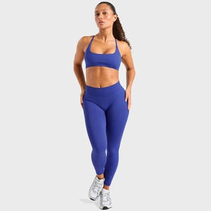 Servicio OEM, el Mejor Precio del Fabricante, Leggings Personalizados para Mujer con Logotipo en la Cintura, Ropa de Yoga Profesional, Mallas Moradas Sólidas - Product Image 6