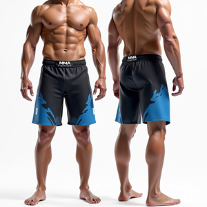 Pantalones cortos de lucha de MMA sublimados con estampado personalizado diseñados para No Gi Jiu Jitsu Kimono de Jiu Jitsu con ajuste Atlético seguro - Product Image 2