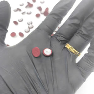 16L Cabenet Fabric <b>Covered</b>- Flat <b>Button</b> - Product Image 5