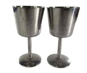 Copa de Vino de Acero Inoxidable Personalizada al por Mayor, Hecha a Mano, Ecológica, Estilo Moderno Clásico, Capacidad de 250-500 ml - Product Image 3