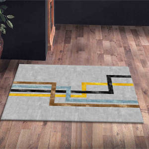Tapis Minimaliste : Tapis d'Entrée Bohème Moderne, Tapis Doux Non Tissé - Product Image 1