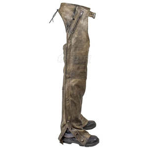 Chaparreras de Cuero para Hombre, de Invierno, Color Sólido, Tejidas, Transpirables, a Precio Económico y Más Vendidas - Product Image 4