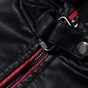 Concevez vos propres vestes en cuir de mode urbaine, vestes en cuir pour hommes de haute qualité au meilleur prix, veste en cuir à manches longues - Product Image 2