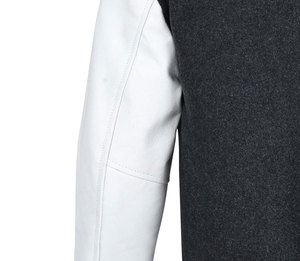 Blouson Bomber Varsity Nouveau Modèle 2026 pour Femme, en Gros, Matelassé, Respirant, Tricoté, avec Manches en Cuir Personnalisées et Doublure en Nylon, pour Équipes Universitaires - Product Image 6