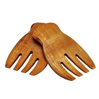 Accessoire de cuisine, outil de cuisine domestique, bois d'acacia/mangue, vente en gros, griffe à main, salade de fruits, serveur, pinces, ustensiles, cuillère