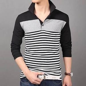 Spring High Quality Heavy Weight Oversized Tshirt Printing Custom <b>Blank</b> 100% Cotton Men Long Sleeves T Shirt - Product Image 5