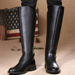 Nouvelles bottes d'équitation en cuir de qualité supérieure Fourniture directe en usine Bottes en cuir d'équitation fabriquées par les meilleurs fabricants - Product Image 3