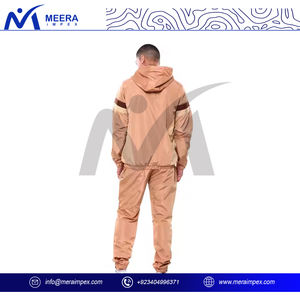 ชุดวอร์มผู้ชายแบบสั่งทำพิเศษ ผ้าฝ้ายหนา 100% ชุด 2 ชิ้น เสื้อแจ็คเก็ตซิป กางเกงขายาว ระบายอากาศได้ดี สวมใส่สบาย เหมาะสำหรับออกกำลังกาย - Product Image 2