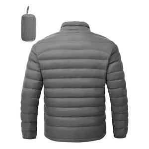 Chaqueta de invierno acolchada con aislamiento empacable ligera para hombre, abrigo hinchado alternativo de plumón resistente al agua de alta calidad - Product Image 2