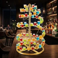 Support à dessert en spirale OKEY, supports à dessert dorés, support à gâteau de mariage, étagères de présentation pour buffet, support à cocktails pour fête de mariage