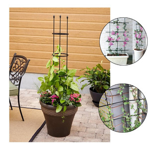 Modern Multifunctional Garden Trellis Easy-to-Assemble 1-Piece Garden Support and Fence Grid for Plants Farms for Outdoor Use - Product Image 5